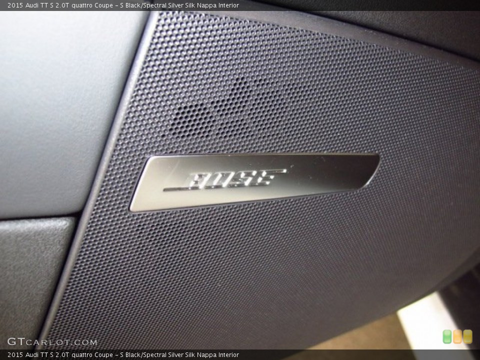 S Black/Spectral Silver Silk Nappa Interior Audio System for the 2015 Audi TT S 2.0T quattro Coupe #92844930