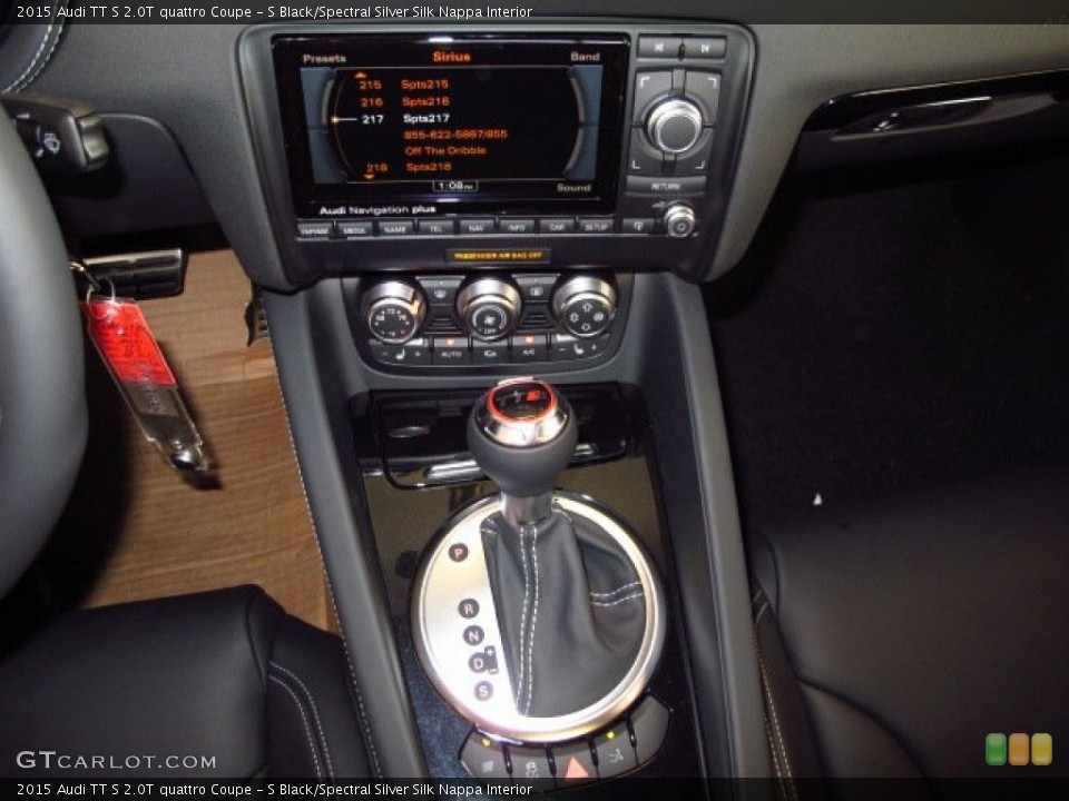 S Black/Spectral Silver Silk Nappa Interior Transmission for the 2015 Audi TT S 2.0T quattro Coupe #92845039