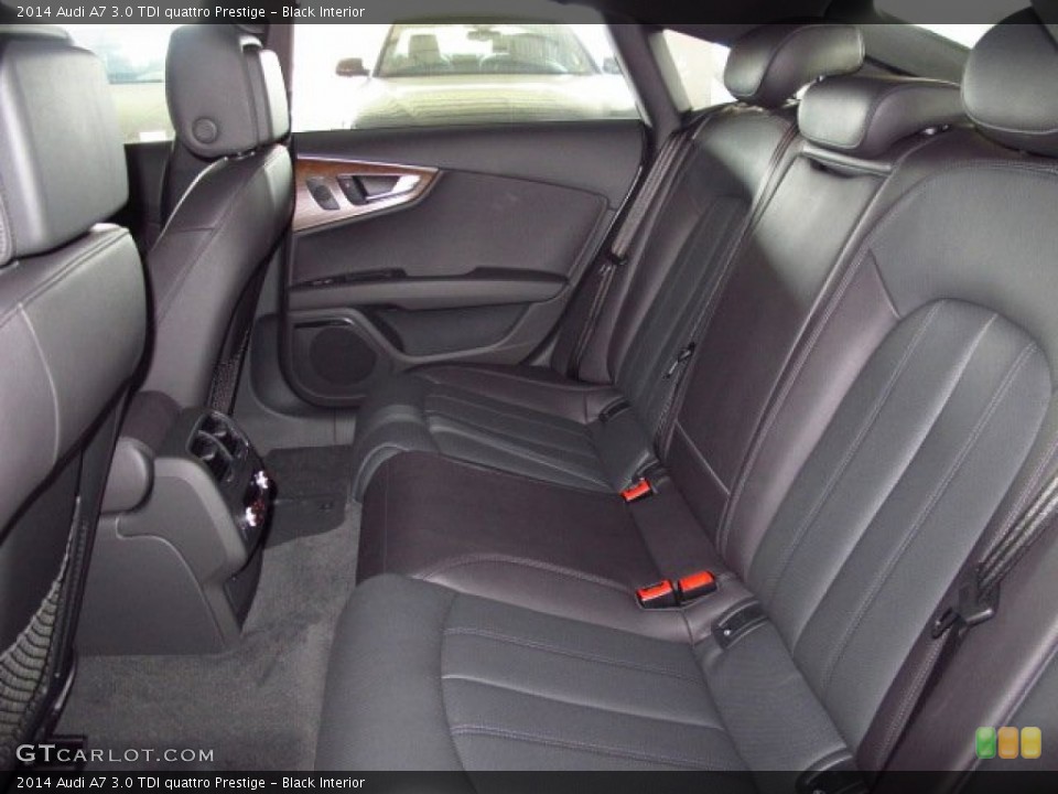 Black Interior Rear Seat for the 2014 Audi A7 3.0 TDI quattro Prestige #92845865