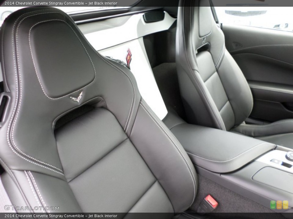 Jet Black Interior Front Seat for the 2014 Chevrolet Corvette Stingray Convertible #92852813