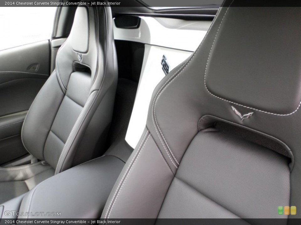 Jet Black Interior Front Seat for the 2014 Chevrolet Corvette Stingray Convertible #92852927