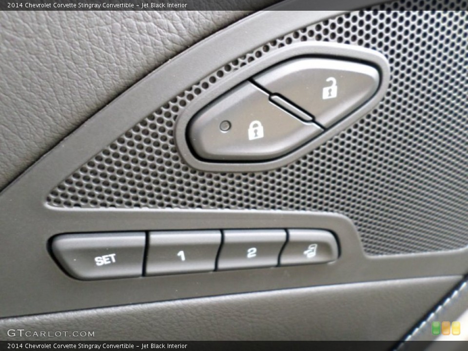 Jet Black Interior Controls for the 2014 Chevrolet Corvette Stingray Convertible #92853047