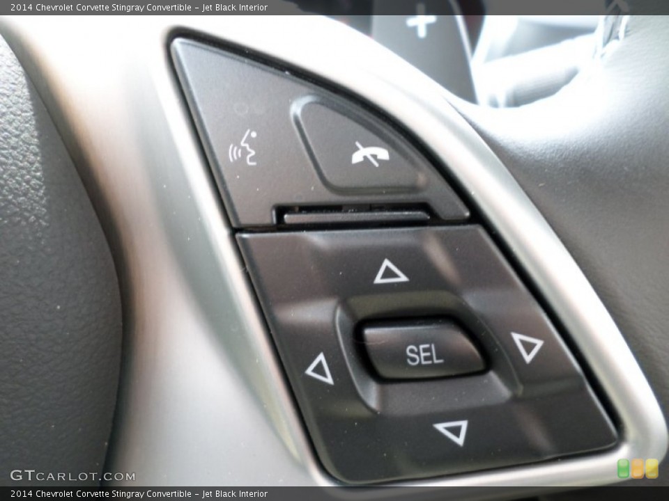Jet Black Interior Controls for the 2014 Chevrolet Corvette Stingray Convertible #92853095