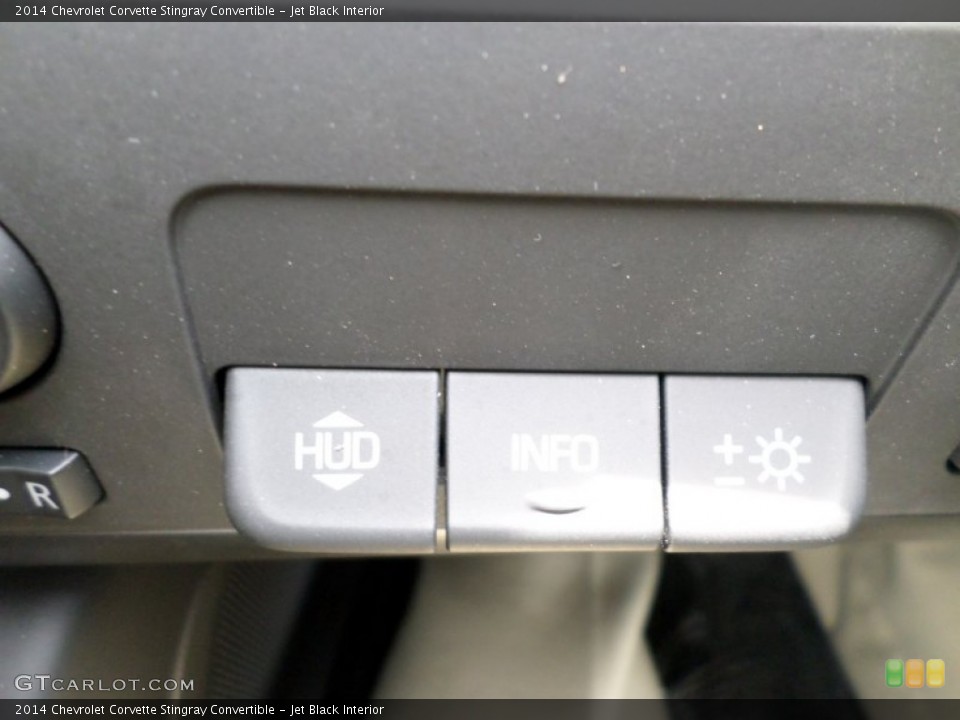 Jet Black Interior Controls for the 2014 Chevrolet Corvette Stingray Convertible #92853116