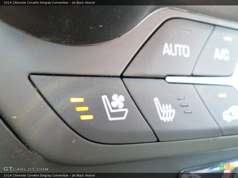 Jet Black Interior Controls for the 2014 Chevrolet Corvette Stingray Convertible #92853209