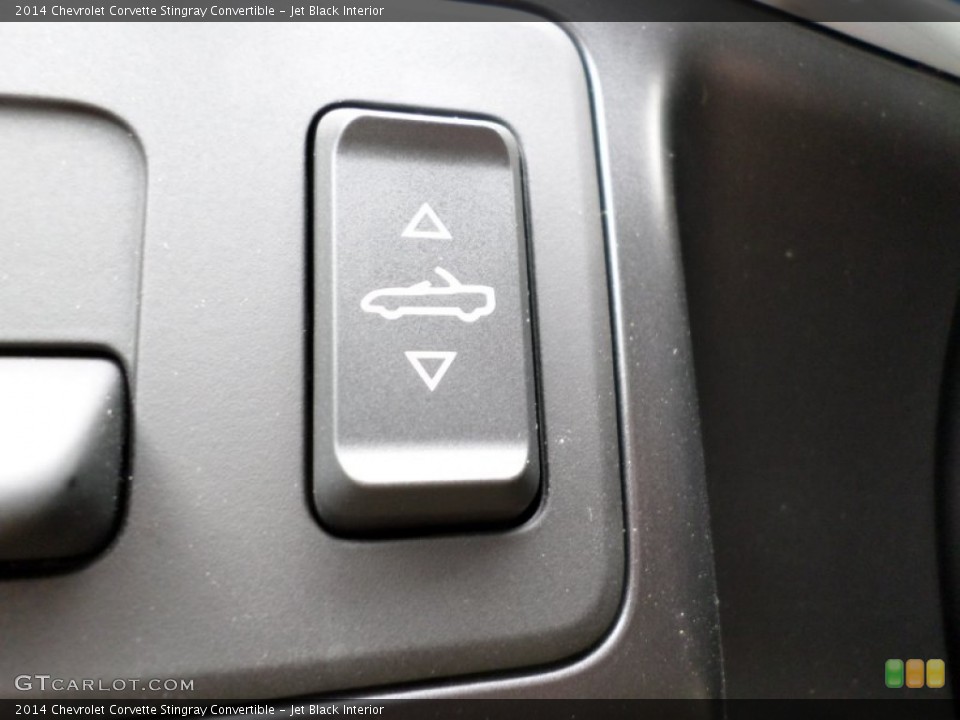 Jet Black Interior Controls for the 2014 Chevrolet Corvette Stingray Convertible #92853398