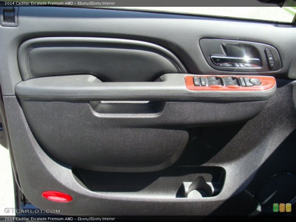 Ebony/Ebony Interior Door Panel for the 2014 Cadillac Escalade Premium AWD #92855153