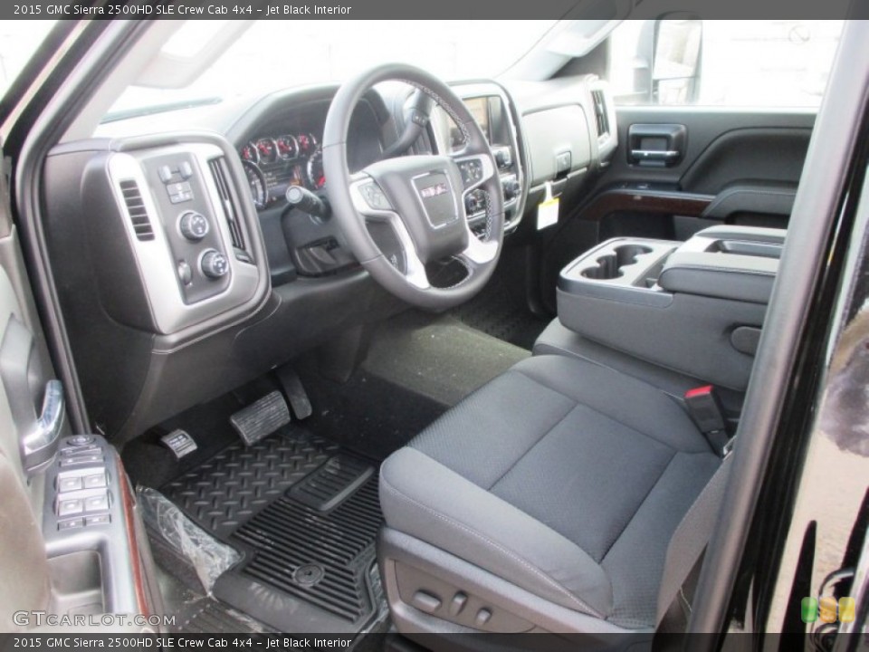 Jet Black Interior Prime Interior for the 2015 GMC Sierra 2500HD SLE Crew Cab 4x4 #92855156