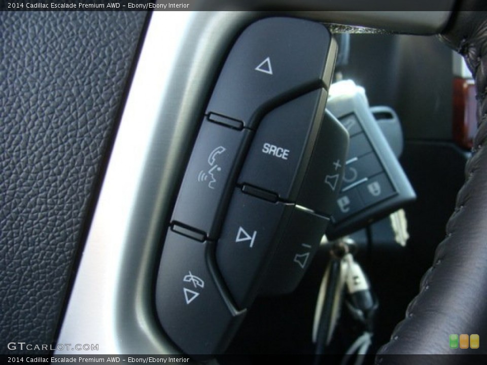Ebony/Ebony Interior Controls for the 2014 Cadillac Escalade Premium AWD #92855369