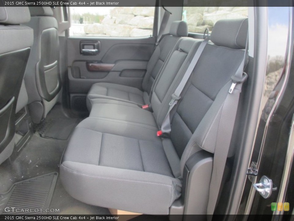 Jet Black Interior Rear Seat for the 2015 GMC Sierra 2500HD SLE Crew Cab 4x4 #92855750