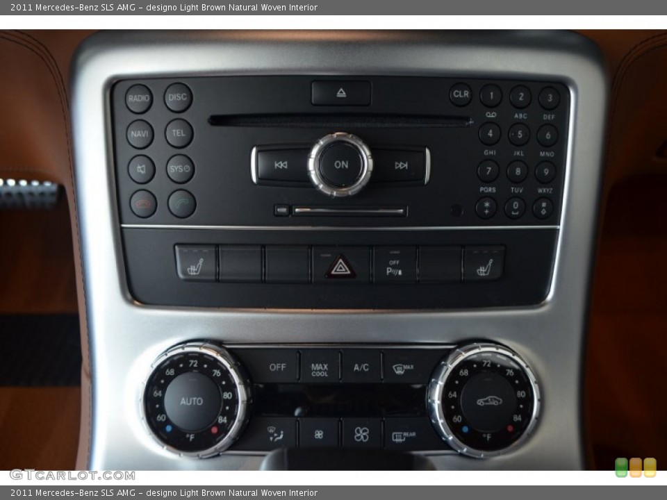designo Light Brown Natural Woven Interior Controls for the 2011 Mercedes-Benz SLS AMG #92859245