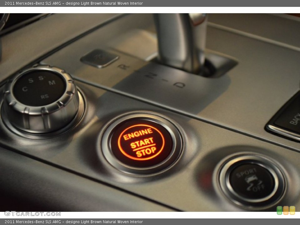 designo Light Brown Natural Woven Interior Controls for the 2011 Mercedes-Benz SLS AMG #92859437