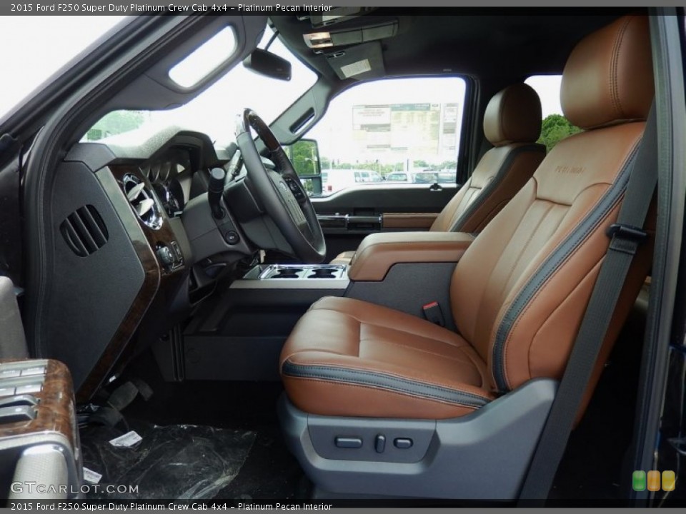 Platinum Pecan Interior Front Seat for the 2015 Ford F250 Super Duty Platinum Crew Cab 4x4 #92860976