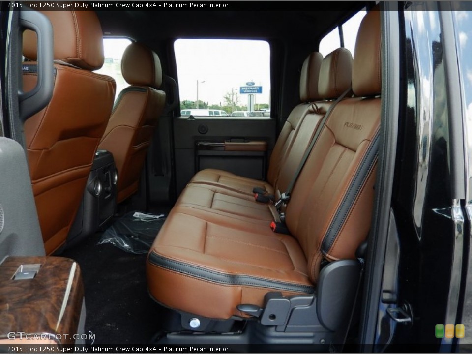 Platinum Pecan Interior Rear Seat for the 2015 Ford F250 Super Duty Platinum Crew Cab 4x4 #92860997