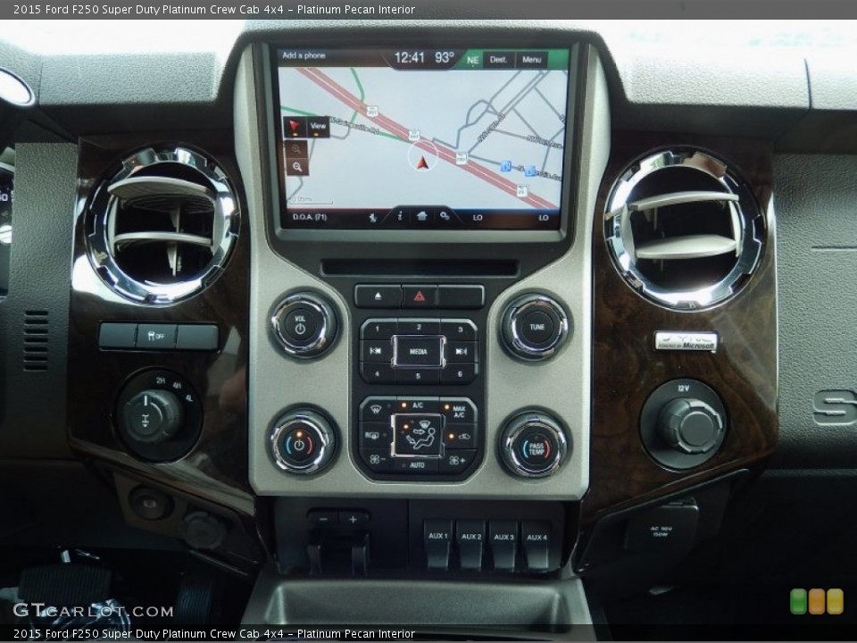 Platinum Pecan Interior Controls for the 2015 Ford F250 Super Duty Platinum Crew Cab 4x4 #92861060