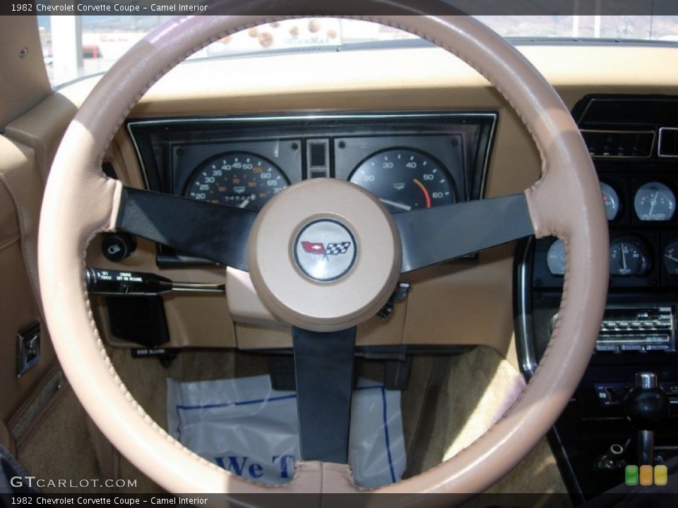 Camel Interior Steering Wheel for the 1982 Chevrolet Corvette Coupe #92862992