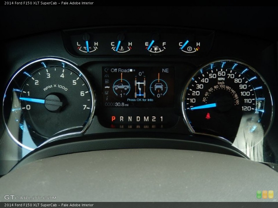 Pale Adobe Interior Gauges for the 2014 Ford F150 XLT SuperCab #92863536