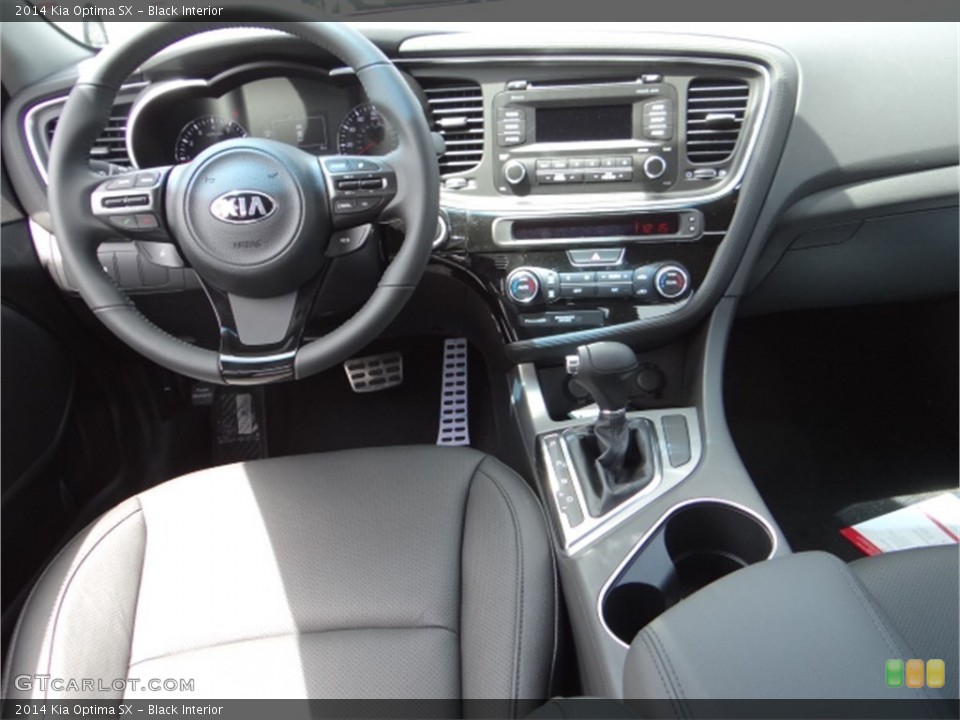 Black Interior Dashboard for the 2014 Kia Optima SX #92870288