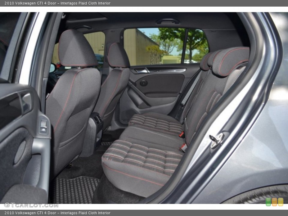 Interlagos Plaid Cloth Interior Rear Seat for the 2010 Volkswagen GTI 4 Door #92870552