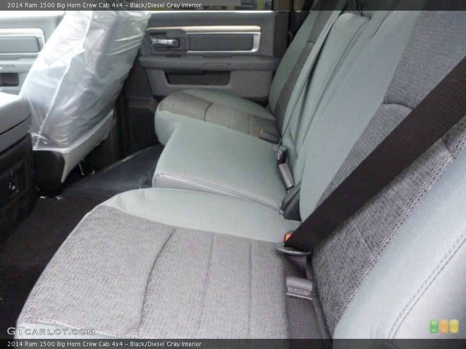 Black/Diesel Gray Interior Rear Seat for the 2014 Ram 1500 Big Horn Crew Cab 4x4 #92872157