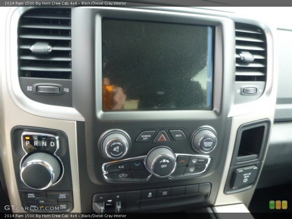 Black/Diesel Gray Interior Controls for the 2014 Ram 1500 Big Horn Crew Cab 4x4 #92872241