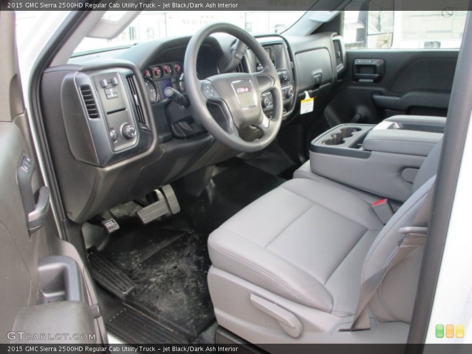 Jet Black/Dark Ash Interior Prime Interior for the 2015 GMC Sierra 2500HD Regular Cab Utility Truck #92880248