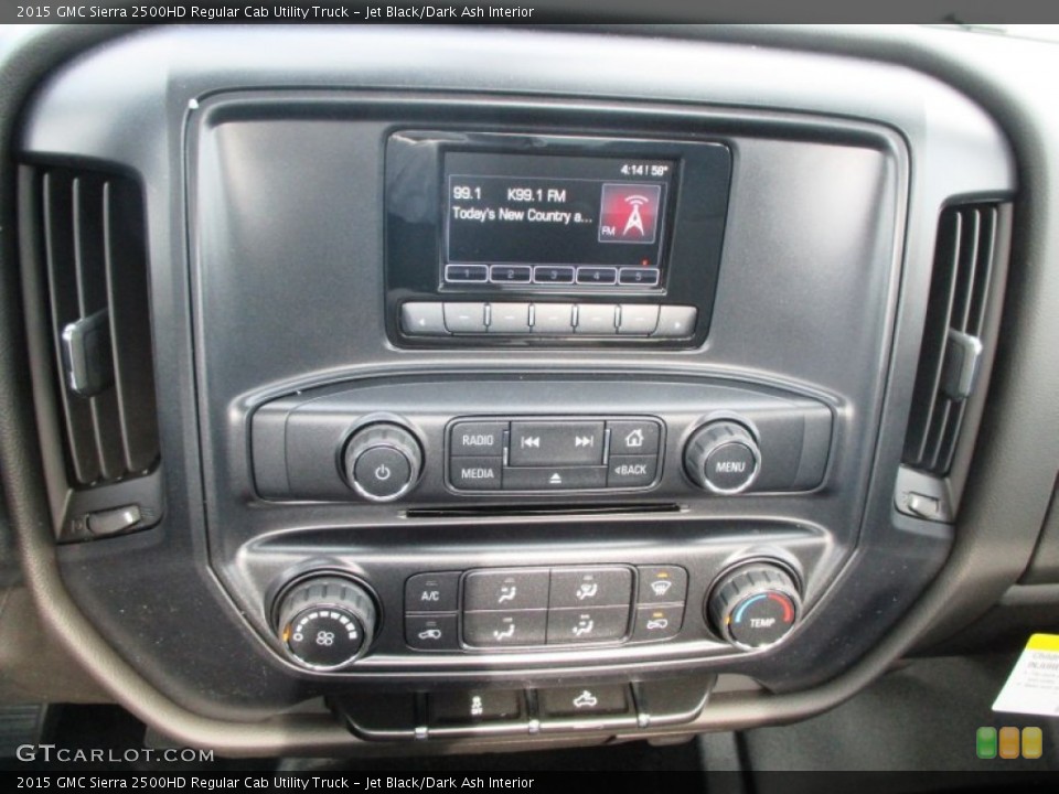 Jet Black/Dark Ash Interior Controls for the 2015 GMC Sierra 2500HD Regular Cab Utility Truck #92880272