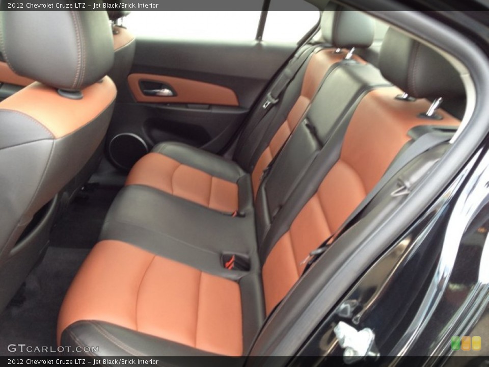 Jet Black/Brick Interior Rear Seat for the 2012 Chevrolet Cruze LTZ #92880683
