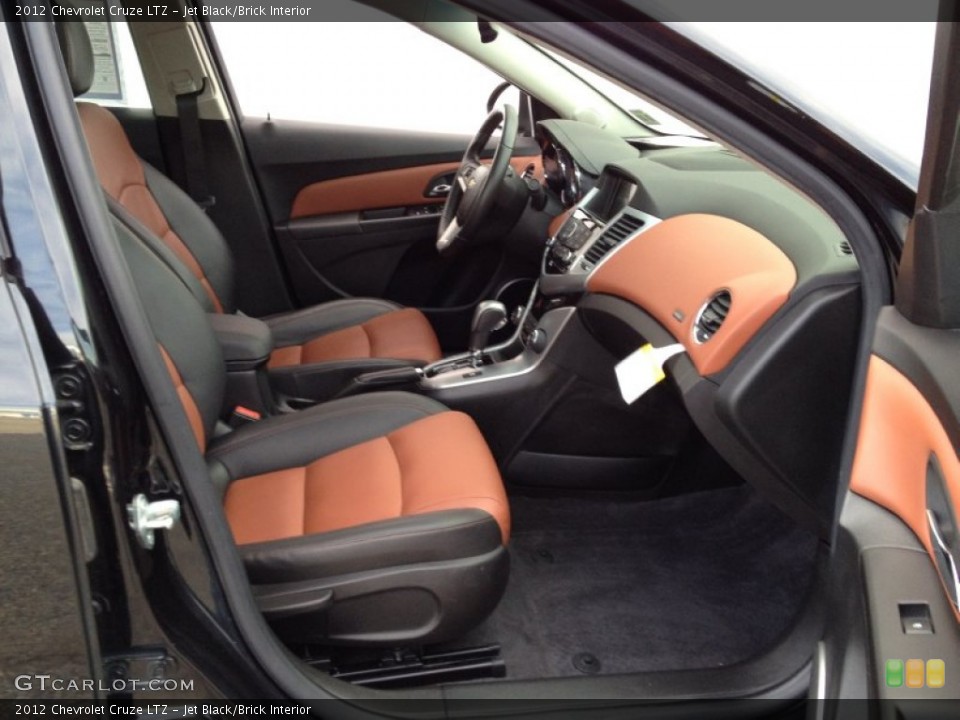 Jet Black/Brick Interior Front Seat for the 2012 Chevrolet Cruze LTZ #92881157