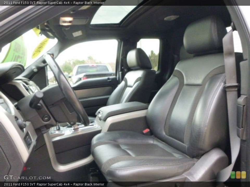 Raptor Black Interior Front Seat for the 2011 Ford F150 SVT Raptor SuperCab 4x4 #92881544