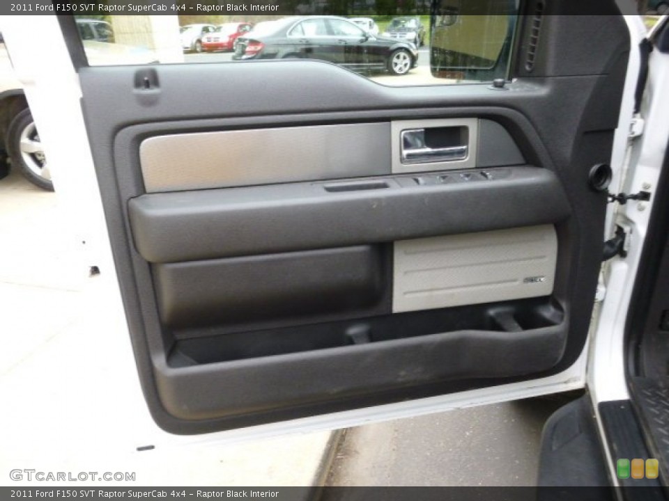 Raptor Black Interior Door Panel for the 2011 Ford F150 SVT Raptor SuperCab 4x4 #92881568