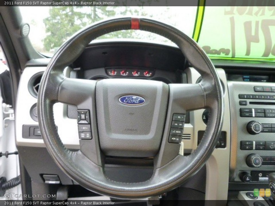 Raptor Black Interior Steering Wheel for the 2011 Ford F150 SVT Raptor SuperCab 4x4 #92881721