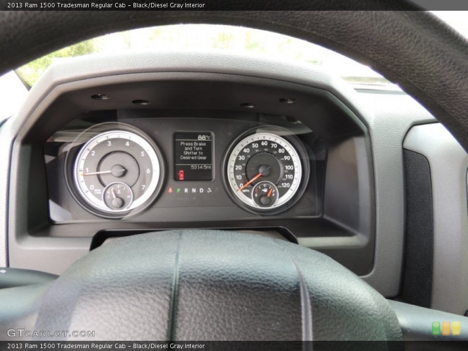 Black/Diesel Gray Interior Gauges for the 2013 Ram 1500 Tradesman Regular Cab #92885912