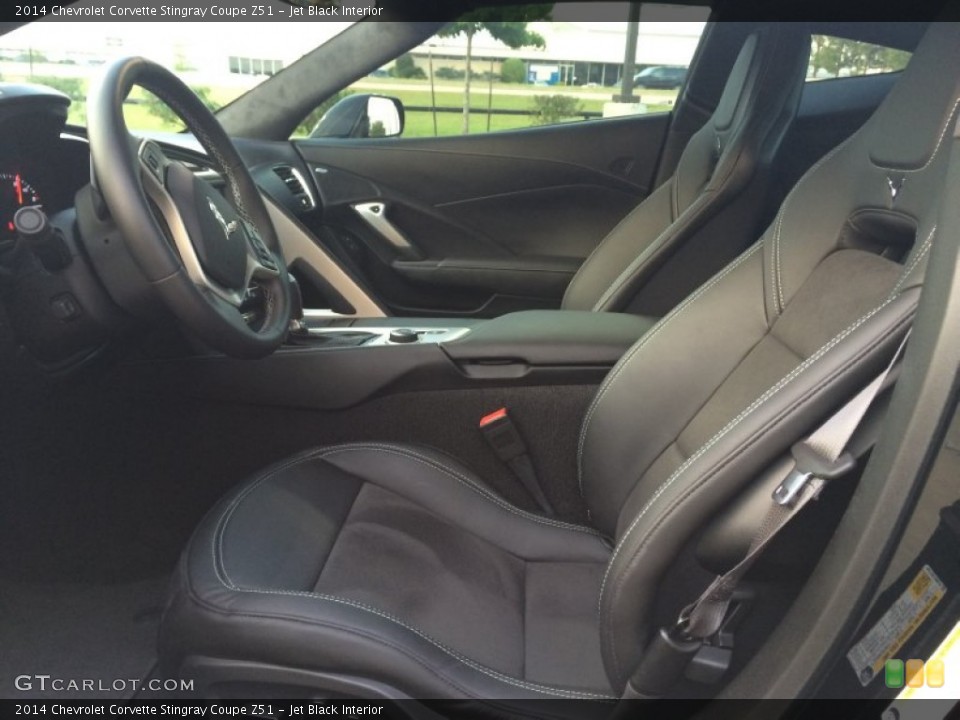 Jet Black Interior Front Seat for the 2014 Chevrolet Corvette Stingray Coupe Z51 #92892884