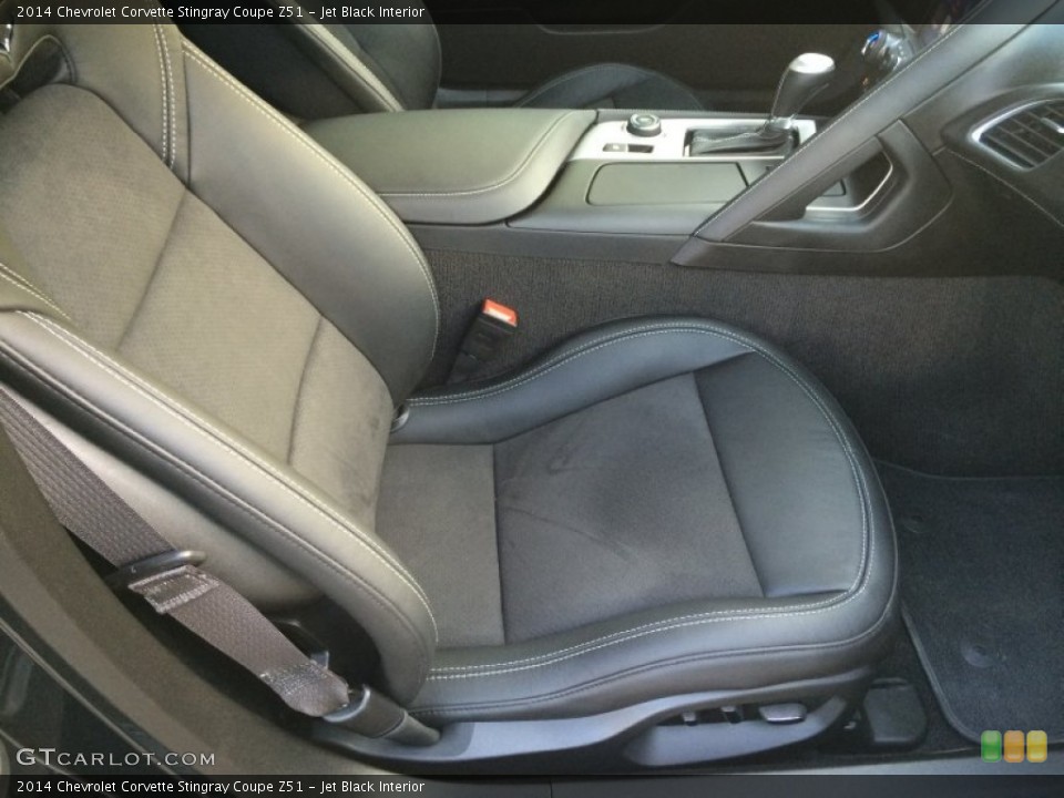 Jet Black Interior Front Seat for the 2014 Chevrolet Corvette Stingray Coupe Z51 #92892905