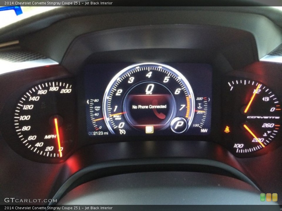 Jet Black Interior Gauges for the 2014 Chevrolet Corvette Stingray Coupe Z51 #92893151