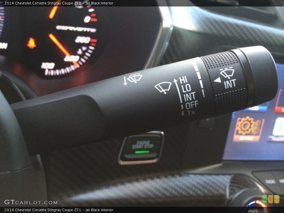 Jet Black Interior Controls for the 2014 Chevrolet Corvette Stingray Coupe Z51 #92893391