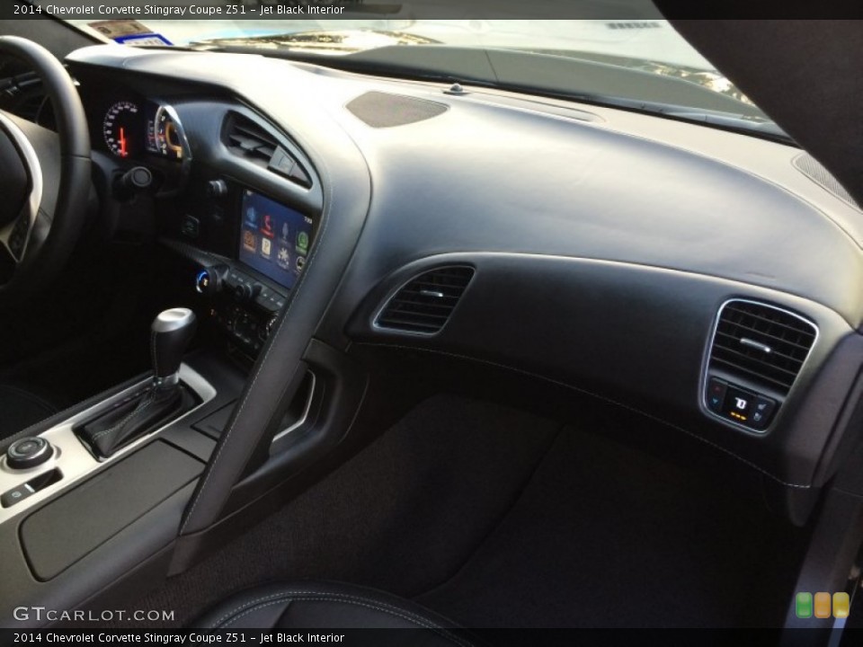 Jet Black Interior Dashboard for the 2014 Chevrolet Corvette Stingray Coupe Z51 #92893415
