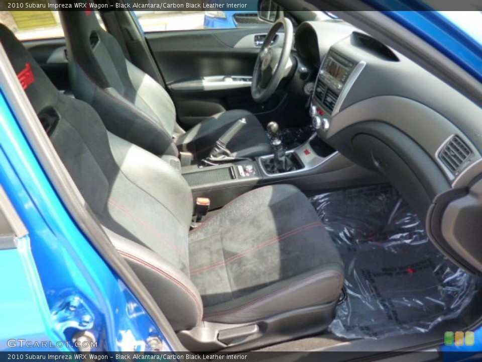 Black Alcantara/Carbon Black Leather Interior Photo for the 2010 Subaru Impreza WRX Wagon #92895869