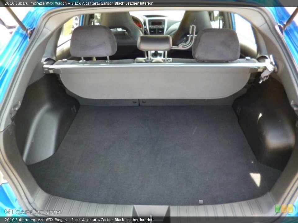 Black Alcantara/Carbon Black Leather Interior Trunk for the 2010 Subaru Impreza WRX Wagon #92895905