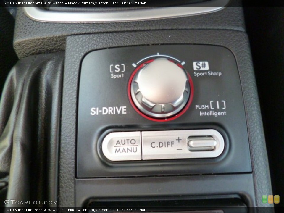 Black Alcantara/Carbon Black Leather Interior Controls for the 2010 Subaru Impreza WRX Wagon #92896118