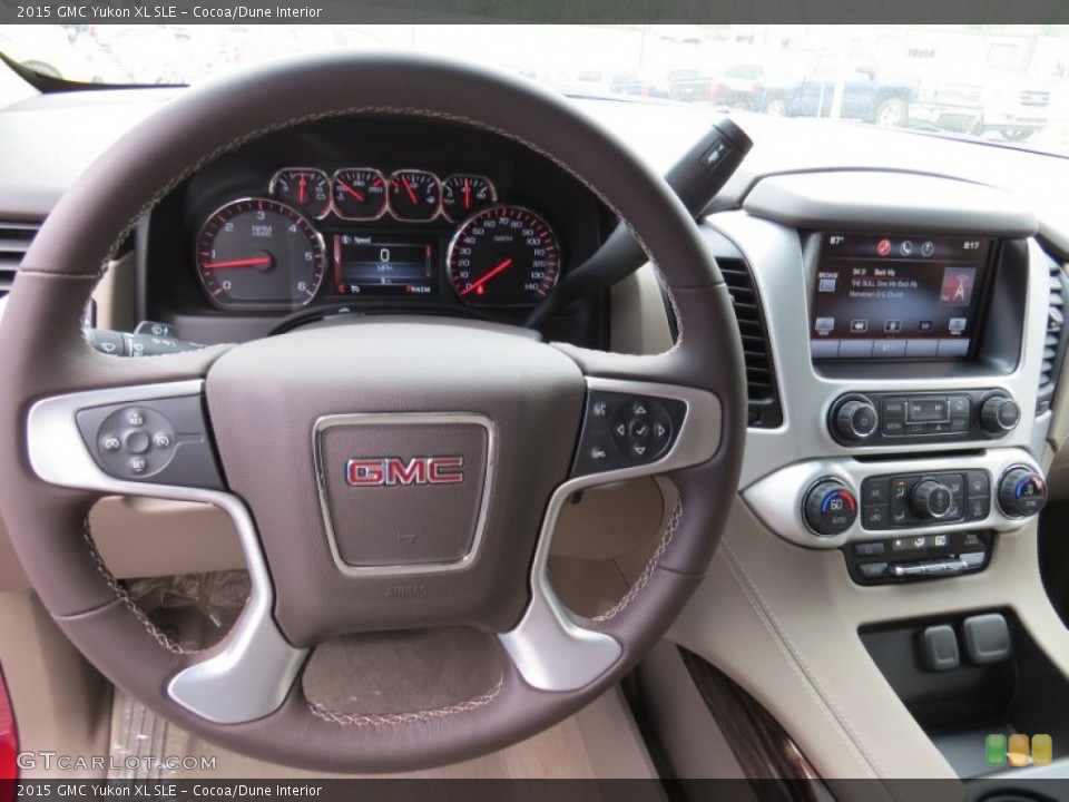 Cocoa/Dune Interior Steering Wheel for the 2015 GMC Yukon XL SLE #92898086
