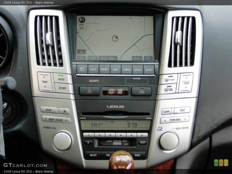 Black Interior Controls for the 2008 Lexus RX 350 #92898302
