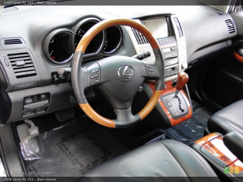 Black Interior Photo for the 2008 Lexus RX 350 #92898644