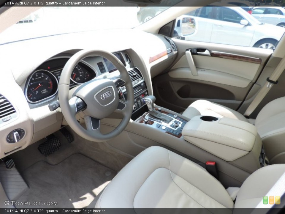 Cardamom Beige Interior Photo for the 2014 Audi Q7 3.0 TFSI quattro #92901314