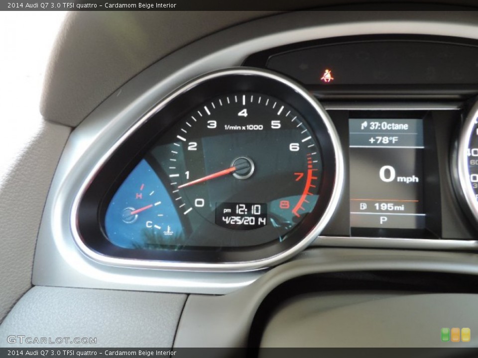Cardamom Beige Interior Gauges for the 2014 Audi Q7 3.0 TFSI quattro #92901383
