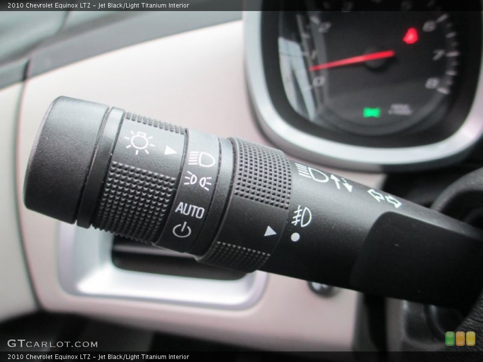 Jet Black/Light Titanium Interior Controls for the 2010 Chevrolet Equinox LTZ #92915411