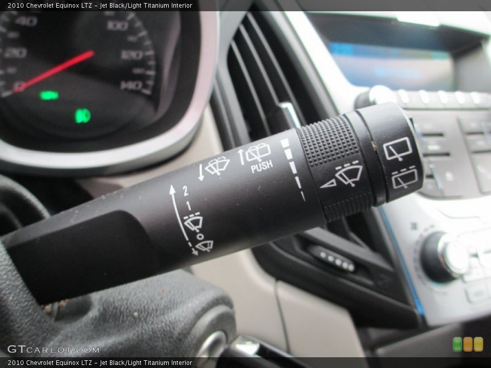 Jet Black/Light Titanium Interior Controls for the 2010 Chevrolet Equinox LTZ #92915414