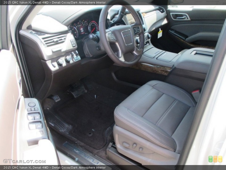 Denali Cocoa/Dark Atmosphere Interior Front Seat for the 2015 GMC Yukon XL Denali 4WD #92917960