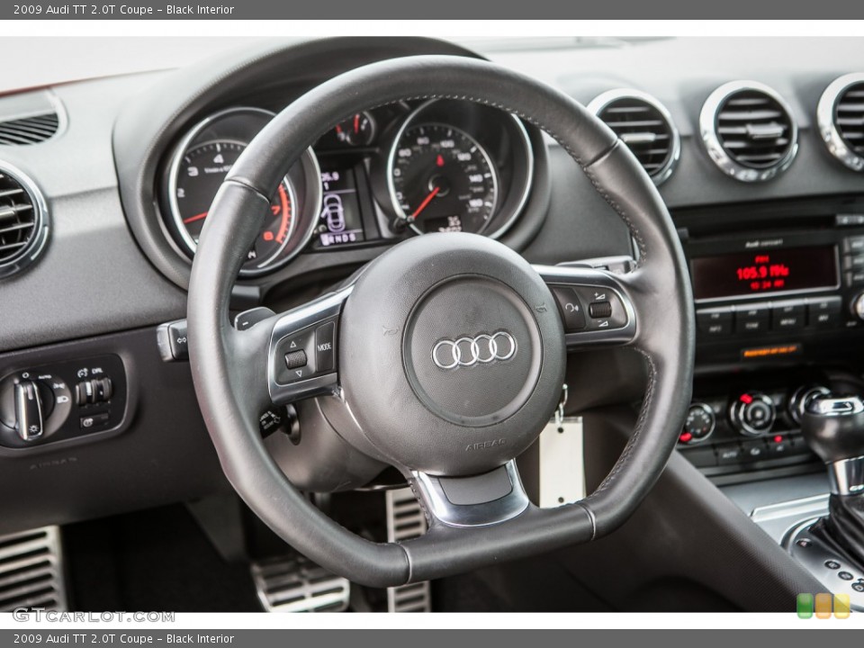 Black Interior Steering Wheel for the 2009 Audi TT 2.0T Coupe #92920402